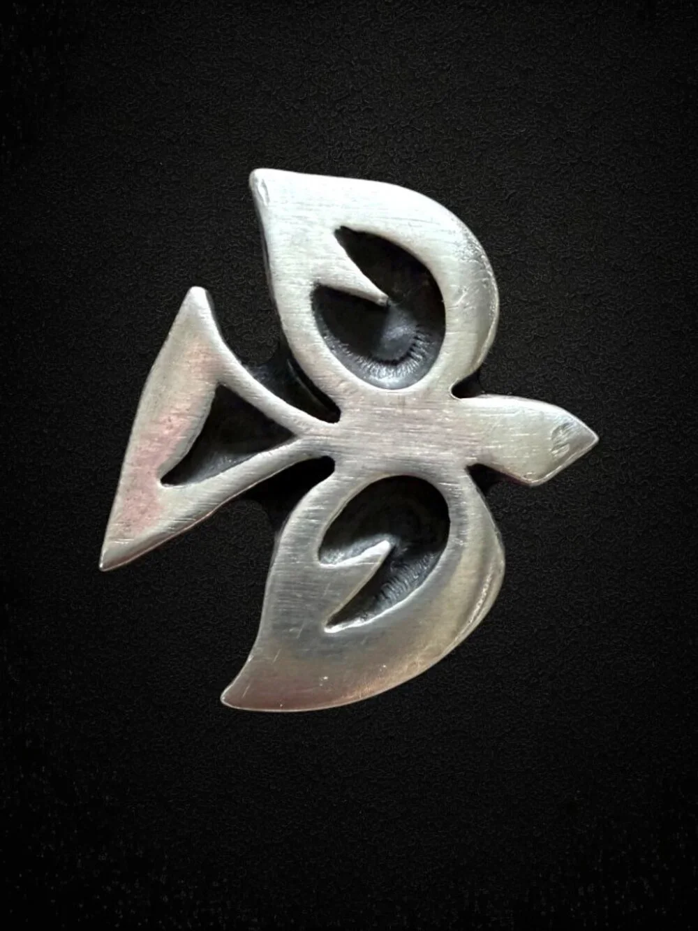 Vintage R Tennesmed Sweden Modernist Pewter Dove Bird Brooch Scandinavian Signed